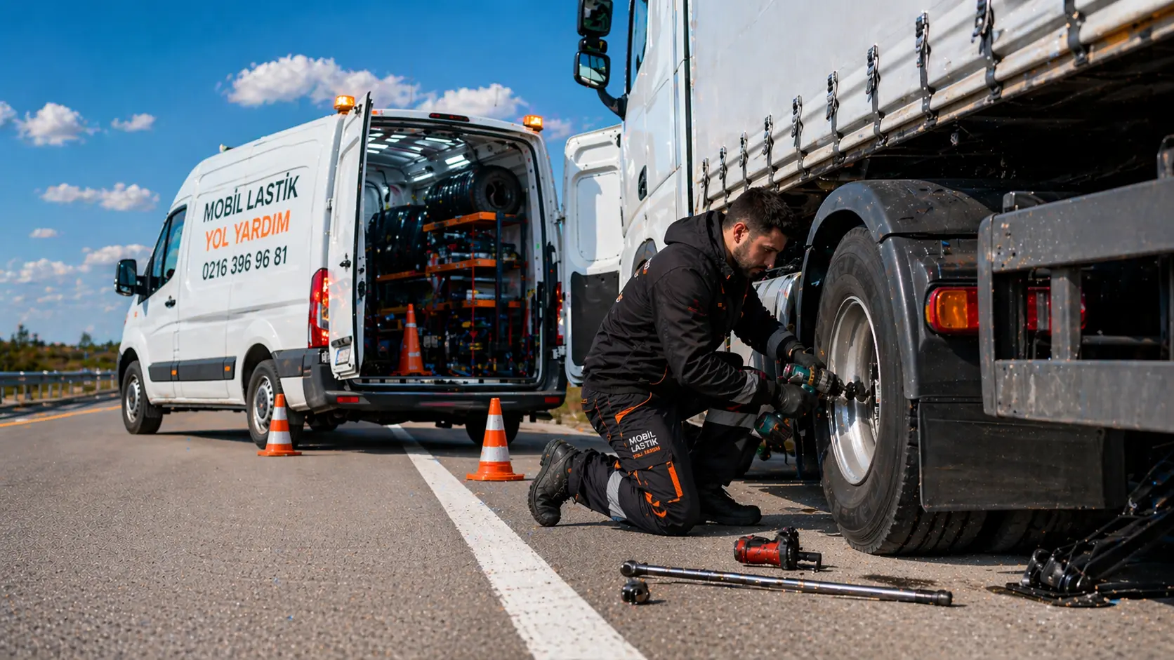 Kamyon ve Otobüs Lastik Yol Yardım